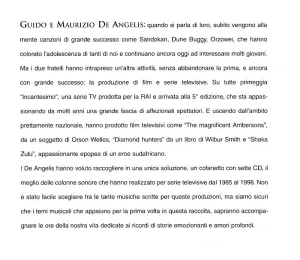 Pochette de Colonne sonore delle serie tv dal 1985 al 1998 de Guido e Maurizio De Angelis