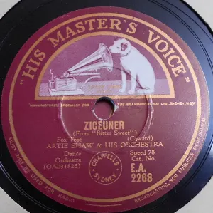 Pochette de Zigeuner / Supper Time de Artie Shaw and His Orchestra