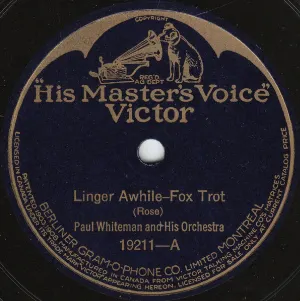 Pochette de Linger Awhile / Hollywood de Paul Whiteman and His Orchestra