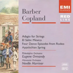 Pochette Barber: Adagio for Strings / Copland: El Salón México, Four Dance Episodes from Rodeo, Appalachian Spring