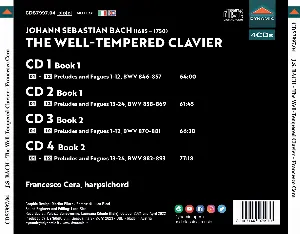 Pochette The Well-Tempered Clavier, BWV 846-893