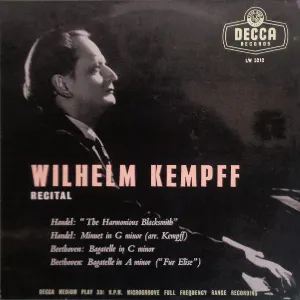 Pochette de Wilhelm Kempff Recital de Wilhelm Kempff