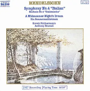 Pochette Symphony no. 4 “Italian” / A Midsummer Night’s Dream