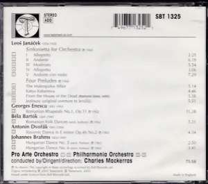 Pochette de Sinfonietta / Four Preludes de Charles Mackerras - Pro Arte Orchestra - Leoš Janáček