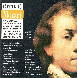Pochette Don Giovanni Ouverture / Eine kleine Nachtmusik / Concerto per piano n. 20 / Sinfonia n. 40