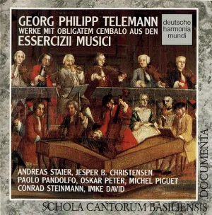Pochette de Werke Mit Obligatem Cembalo Aus Den Essercizii Musici de Andreas Staier - Georg Philipp Telemann - Paolo Pandolfo
