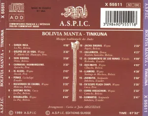 Pochette de Tinkuna de Bolivia Manta