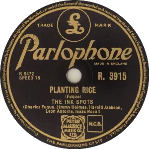 Pochette de Yesterdays / Planting Rice de The Ink Spots