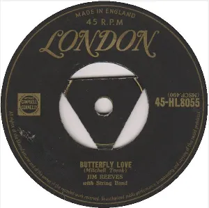 Pochette de Butterfly Love / It’s Hard to Love Just One de Jim Reeves