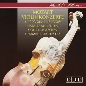 Pochette Violin Concertos no. 3, KV 216 & no. 5, KV 219