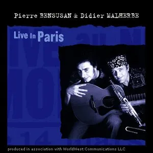 Pochette de Live in Paris de Didier Malherbe - Pierre Bensusan