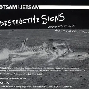 Pochette de Destructive Signs de Flotsam and Jetsam