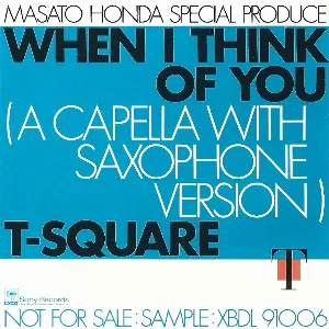 Pochette de WHEN I THINK OF YOU de T‐SQUARE