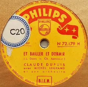 Pochette de Et bâiller et dormir de Michel Legrand et son orchestre