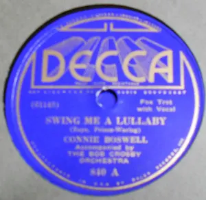 Pochette de Swing Me a Lullaby / You Can Call It Swing de Connee Boswell