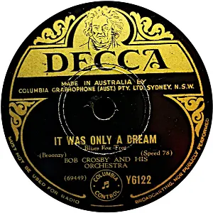 Pochette de It Was Only a Dream / Big Tom de Bob Crosby and His Orchestra