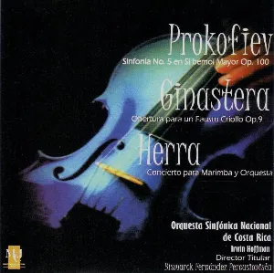 Pochette Prokofiev: Sinfonía no. 5 en sí bemol mayor, op. 100 / Ginastera: Obertura para un Fausto criollo, op. 9 / Herra: Concierto para marimba y orquesta