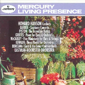 Pochette de Howard Hanson Conducts Barber, Piston, Griffes, McCauley, Kennan, Bergsma de Rochester Philharmonic Orchestra - Howard Hanson