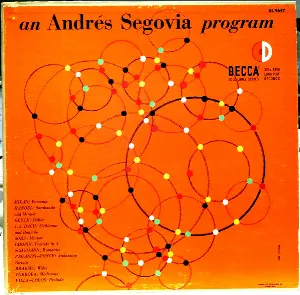 Pochette An Andrés Segovia Program