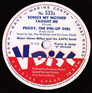 Pochette Songs My Mother Taught Me / Peggy, the Pin‐Up Girl / My Melancholy Baby