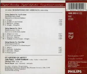 Pochette de The String Quartets de Guarneri Quartet - Juan Crisóstomo de Arriaga