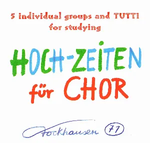 Pochette de HOCH‐ZEITEN für Chor de Karlheinz Stockhausen