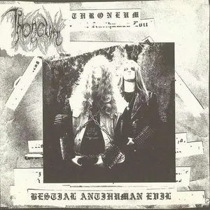 Pochette de Bestial Antihuman Evil de Throneum