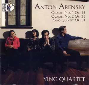 Pochette de Quartet no. 1, op. 11 / Quartet no. 2, op. 35 / Piano Quintet, op. 51 de Anton Arensky