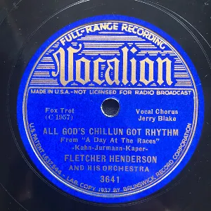 Pochette de All God's Chillun Got Rhythm / Chris and His Gang de Fletcher Henderson and His Orchestra