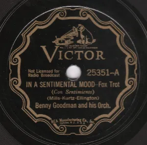 Pochette de In a Sentimental Mood / These Foolish Things Remind Me of You de Benny Goodman and His Orchestra