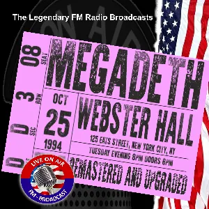 Pochette The Legendary FM Radio Broadcasts: Webster Hall 125 East St. New York City NY 25th October 1994