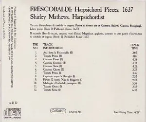 Pochette Harpsichord Pieces, 1637