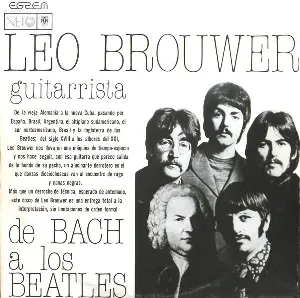 Pochette de De Bach a los Beatles de Leo Brouwer