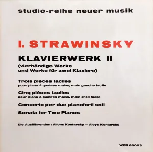 Pochette de Klavierwerk II (vierhändige Werke und Werke für zwei Klaviere) de Igor Stravinsky