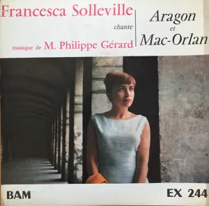 Pochette de Chante Aragon et Mac‐Orlan de Francesca Solleville