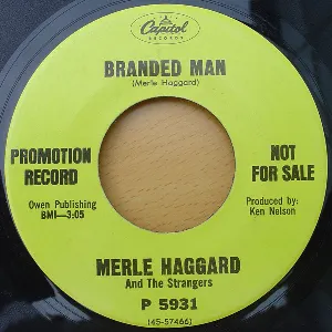 Pochette de Branded Man de The Strangers - Merle Haggard