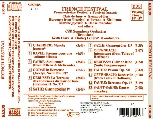 Pochette French Festival: Clair de Lune / Gymnopedie No. 1 / Berceuse From 'Jocelyn' / Pavane / Sicilienne / Marche Joyeuse / Danse Macabre / and others