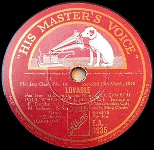 Pochette de Lovable / From Monday On de Paul Whiteman and His Orchestra