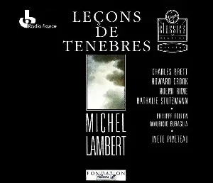 Pochette de Leçons De Ténèbres de Howard Crook - Nathalie Stutzmann - Mauricio Buraglia