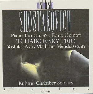 Pochette de Piano Trio, op. 67 / Piano Quintet, op. 57 de Dmitri Shostakovich