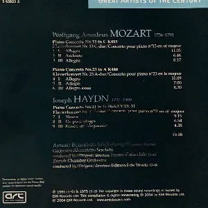 Pochette Mozart Piano concertos Nos. 13 & 23 etc