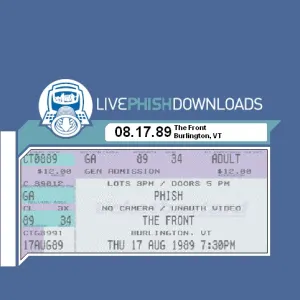 Pochette de 1989-08-17: The Front, Burlington, VT, USA de Phish