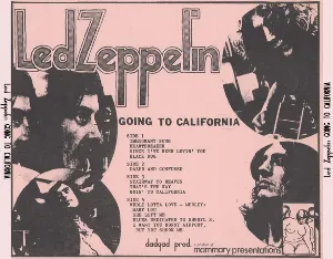 Pochette 1971-09-14: Going to California