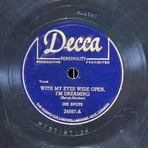 Pochette de With My Eyes Wide Open, I'm Dreaming / Lost in a Dream de The Ink Spots
