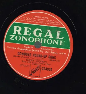 Pochette de Cowboys Round-Up Song / You Left Me and Now I Feel Blue de Smoky Dawson