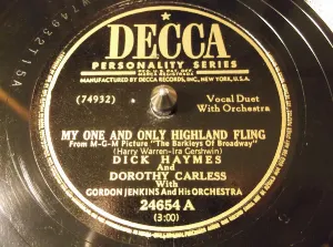Pochette de My One and Only Highland Fling / I'll Keep the Lovelight Burning de Gordon Jenkins & His Orchestra - Dick Haymes