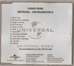Pochette de Meteora - Instrumentals de Linkin Park