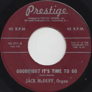 Pochette de Goodnight It's Time to Go / Sanctified Waltz de “Brother” Jack McDuff