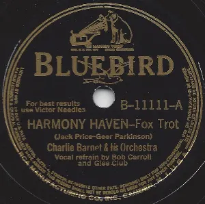 Pochette de Harmony Haven / Blue Juice de Charlie Barnet and His Orchestra