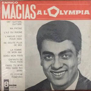 Pochette Enrico Macias à l’Olympia